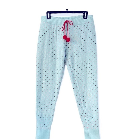 Betsey Johnson Other - Betsy Johnson Blue Polka Dot sweatpans